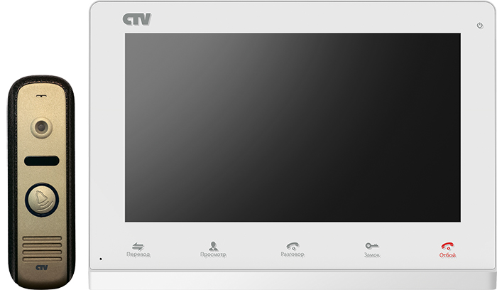 CTV - DP3110 (White) Комплект цветного видеодомофона (CTV - D1000HD + CTV - M3110)