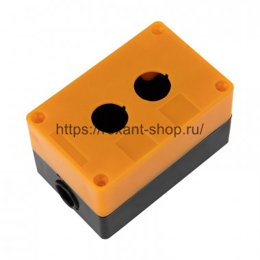 Rexant Корпус пластиковый КП 2 кнопки 22 мм 36-9222