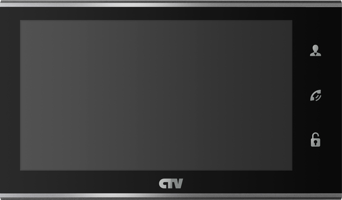 CTV-M4707IP B (Black) Монитор цветного AHD-видеодомофона, 7" (Full HD)