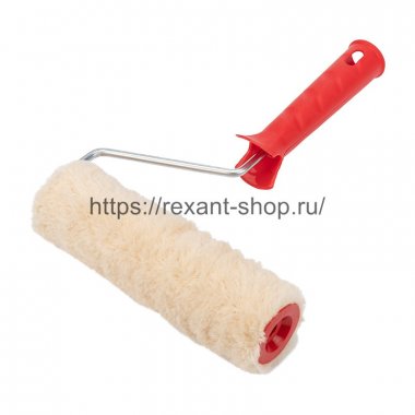 Rexant 89-0035 Валик «Натуральный мех» бесшовный, ворс 12 мм, ширина ролика 180 мм
