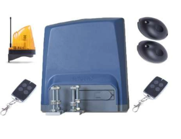 R-Tech A-SL1000AC KIT Комплект для откатных ворот до 1000кг, в составе: привод A-SL1000AC, пульт RT-4 (2шт), фотоэлементы RT-F1, лампа RT-LA230V. Концевые выключатели - механические.