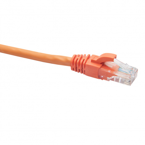 RJ45-RJ45 U/UTP Cat.5e LSZH нг(А)-HF (DR-181811), Патч-корд (коммутационный шнур), 3м, оранжевый