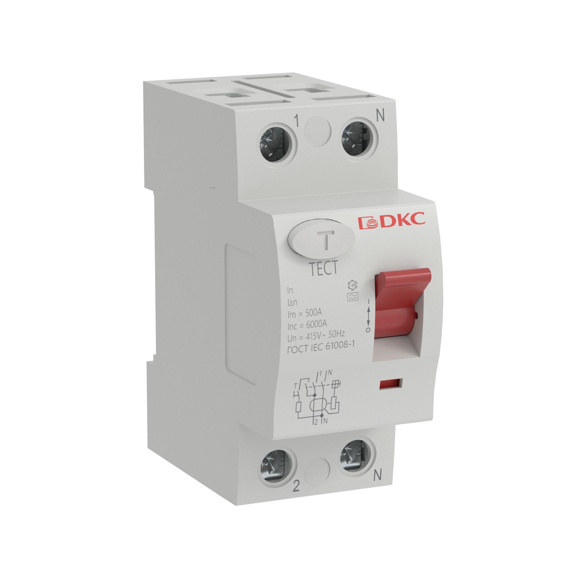 DKC УЗО YON MDL100 2P 25А 300mA тип A  Устройство защитного отключения