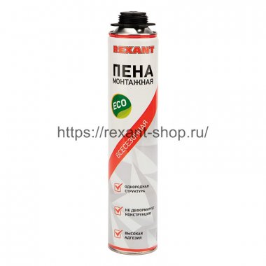 Rexant 89-0903 Пена монтажная всесезонная для пистолета 40 л