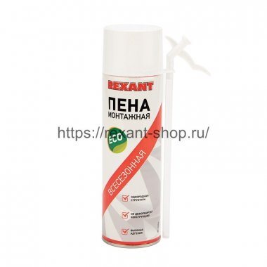Rexant Пена монтажная всесезонная с трубочкой 40 л, 89-0906