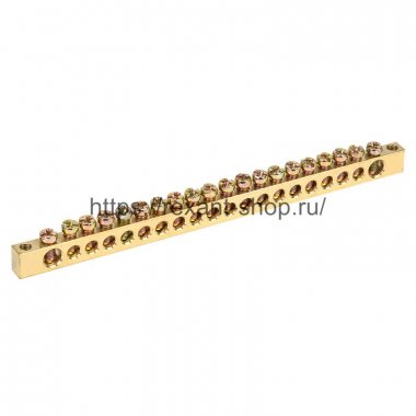 Rexant Шина PEN «земля-ноль» 6х9 мм 20/2 (20 групп/крепеж по краям) 11-2370