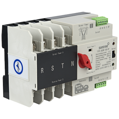 SMARTWATT ATS AC 400V 100A 4P DIN Устройство автоматического ввода резерва переменного тока
