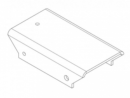 PERCo MB-16.8 накладка прямая верхняя (доп. секция - секция) с крепежом.