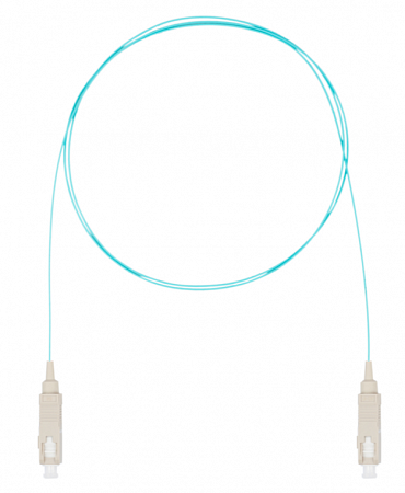 Шнур оптический монтажный (пигтейл), SC-ST, OM3, нг(А)-HF, бирюзовый, 3,0 м