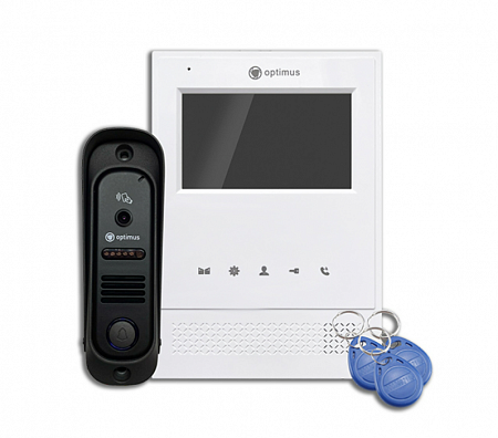 Optimus Leader 2.0 IK-4.0 (w+b) Комплект видеодомофона